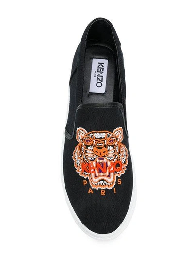 Shop Kenzo K-py Tiger Sneakers - Black