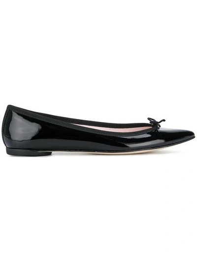 Repetto Brigitte Pointy Toe Ballet Flats In Black