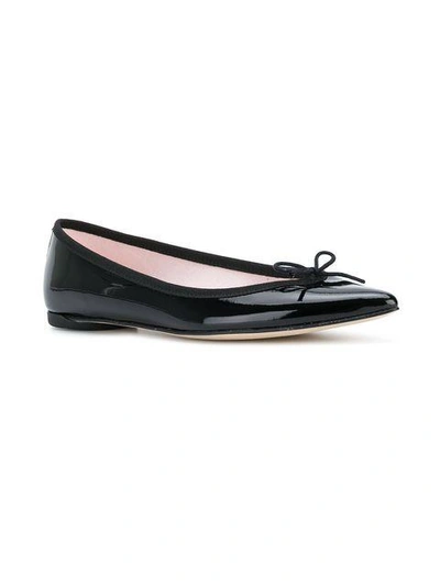 Repetto Brigitte Pointy Toe Ballet Flats In Black
