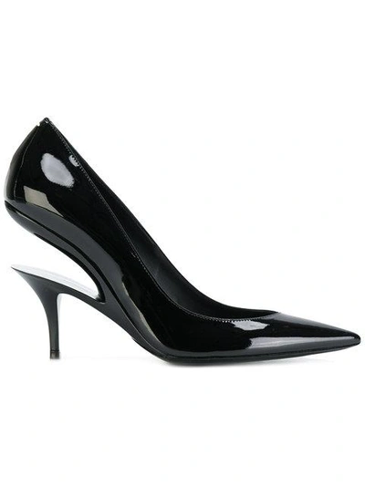 Shop Maison Margiela Cut-out Heel Pumps - Black