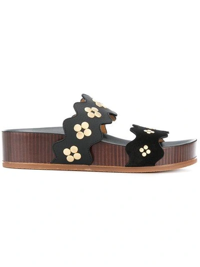 Shop Chloé Lauren Platform Sandals - Black