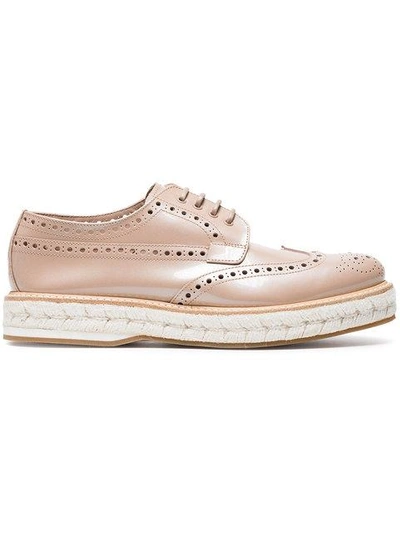 Shop Church's Pink Tamsin Patent Leather Brogues