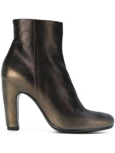Shop Officine Creative Heeled Ankle Boots In Gunmetral Supernero