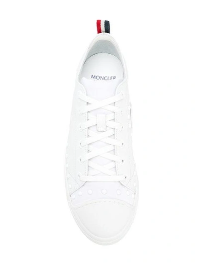 Shop Moncler Linda Sneakers In White