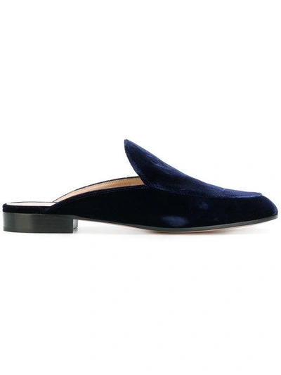 Shop Gianvito Rossi Palau Loafer Mules In Blue