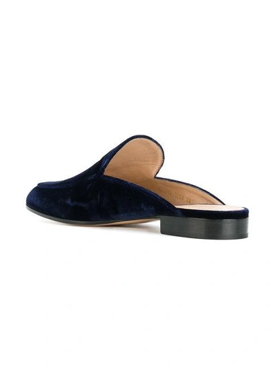 Shop Gianvito Rossi Palau Loafer Mules In Blue