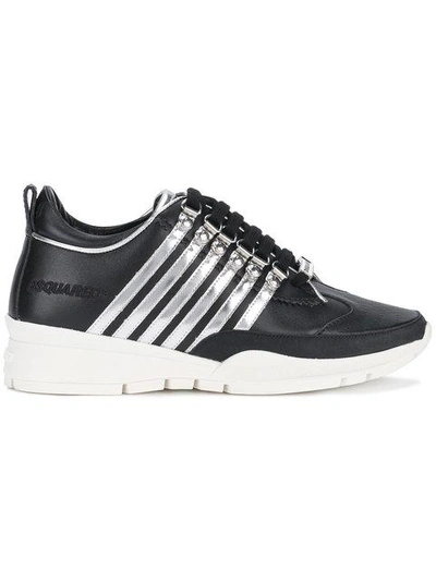 Shop Dsquared2 Striped Sneakers