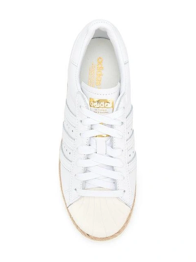 Shop Adidas Originals Superstar 80s New Bold Sneakers In White