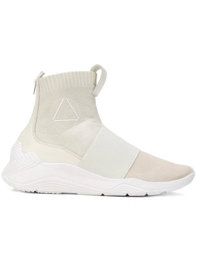 Shop Mcq By Alexander Mcqueen Mcq Alexander Mcqueen Hi-top Sock Sneakers - White