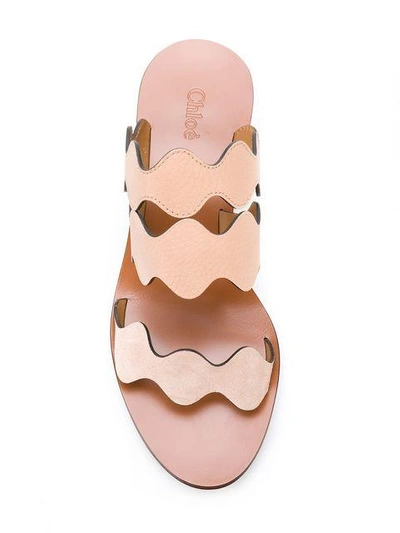 Shop Chloé Lauren Sandals In Nr6i5 Maple Pink