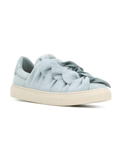 Shop Ports 1961 Multi Bow Sneakers In Blue
