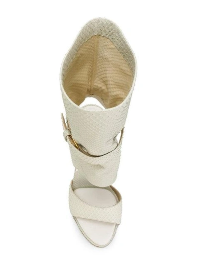 Shop Paul Andrew Open-toe Sandals In White