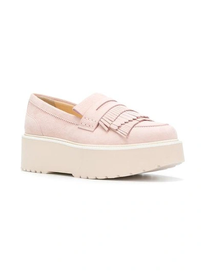 Shop Hogan Platform Loafers In Pink