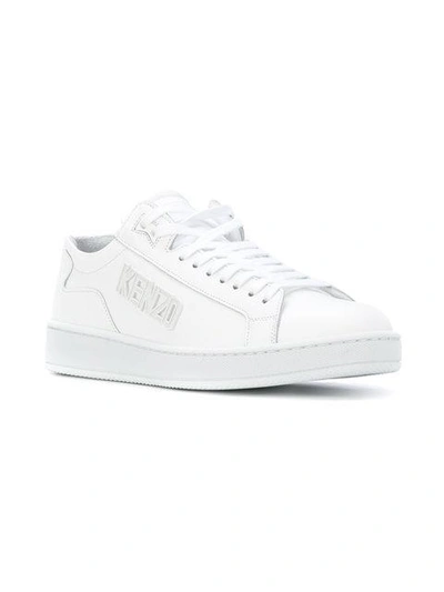 Shop Kenzo Tennix Sneakers - White