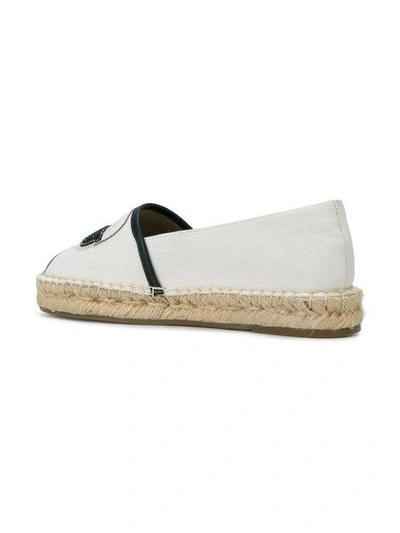 Shop Karl Lagerfeld Kamini Karl Ikonic Espadrilles In White