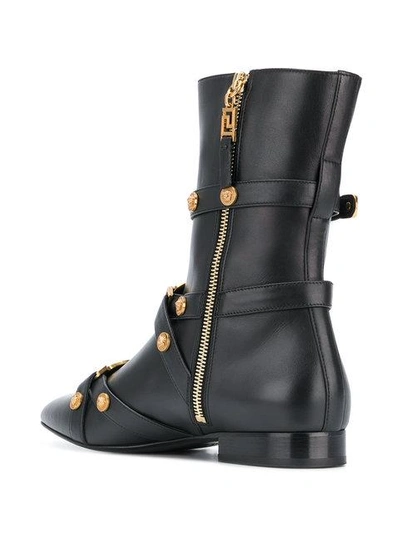 Shop Versace Tribute Booties In Black