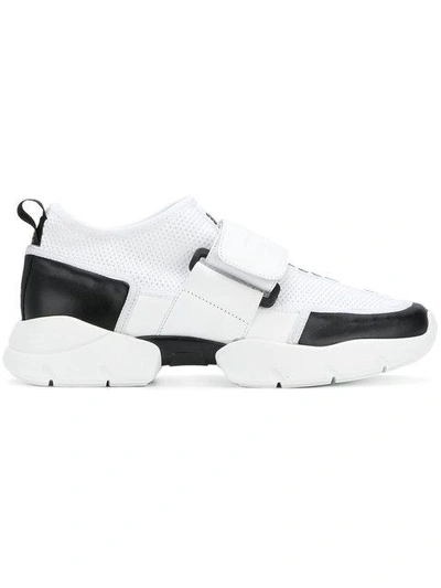 Shop Msgm Touch-strap Sneakers
