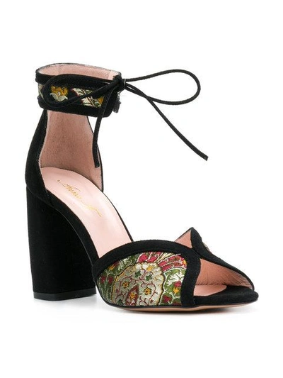 Shop Anna F Embroidered Sandals In Multicolour