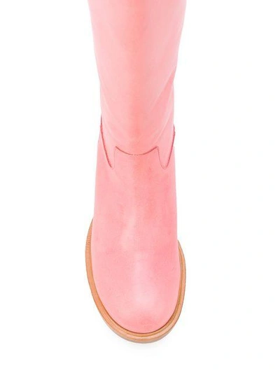 Shop A.f.vandevorst Knee Length Boots In Pink