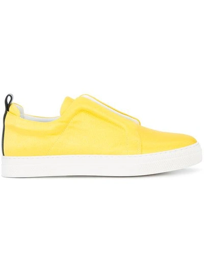 Shop Pierre Hardy Slider Sneakers  In Yellow & Orange