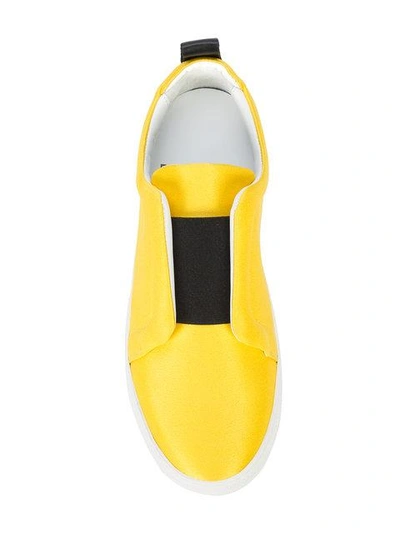 Shop Pierre Hardy Slider Sneakers  In Yellow & Orange