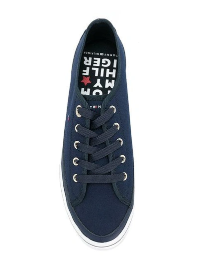 Shop Tommy Hilfiger Flatform Sneakers In Blue
