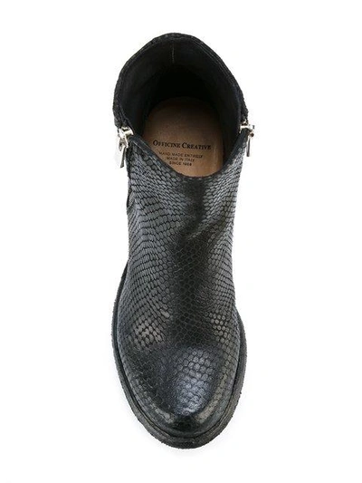 Shop Officine Creative Varda Zip Ankle Boots