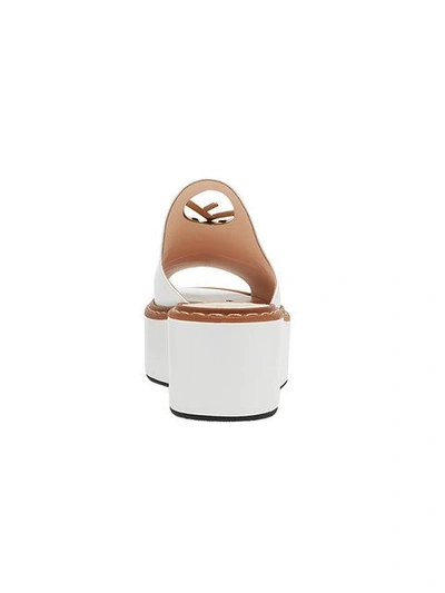 Shop Fendi Platform F Logo Sandals
