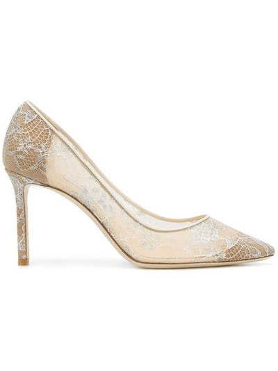 Romy 85 lace pumps