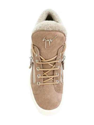 Shop Giuseppe Zanotti Sonya Sneakers In Brown