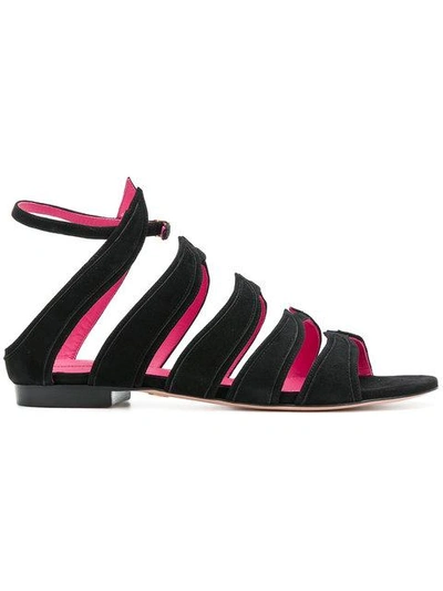 Shop Oscar Tiye Fajer Sandals - Black