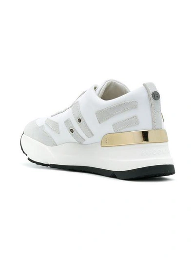 Shop Rucoline Contrast Panelled Sneakers - White