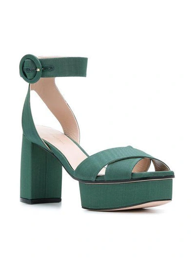 Shop Stuart Weitzman Carmina Sandals In Green
