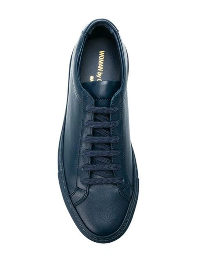 Shop Common Projects Low Top Sneakers In Blue