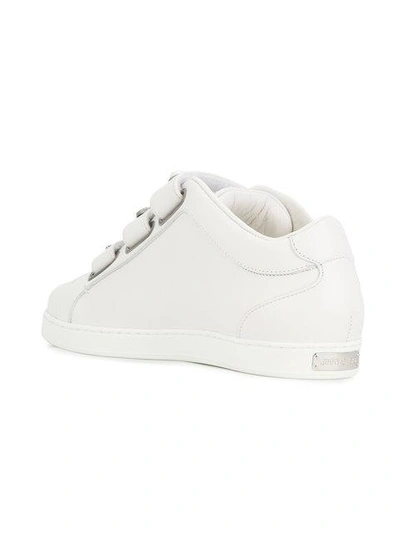 Shop Jimmy Choo Ny Sneakers In White