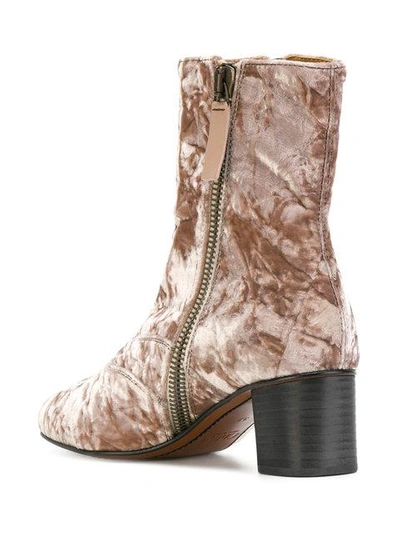 Shop Chloé Lexie Ankle Boots - Pink