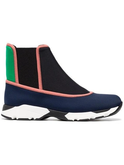 Shop Marni Multicoloured Neoprene Sock Sneakers