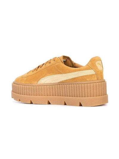 Shop Fenty X Puma Cleated Creepers In Neutrals