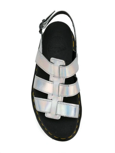 Shop Dr. Martens' Dr. Martens Strappy Sandals - Metallic