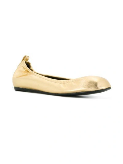 Shop Lanvin Elasticated Ballerina Shoes