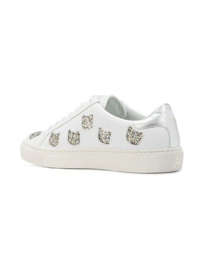 Shop Karl Lagerfeld Kupsole Choupette Sneakers - White