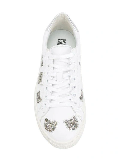 Shop Karl Lagerfeld Kupsole Choupette Sneakers - White