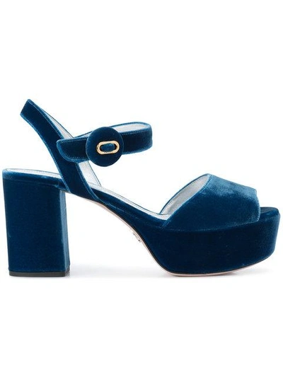 Shop Prada Mid-heel Platform Sandals