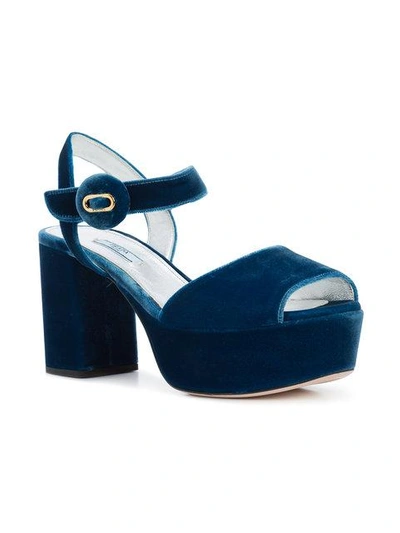 Shop Prada Mid-heel Platform Sandals