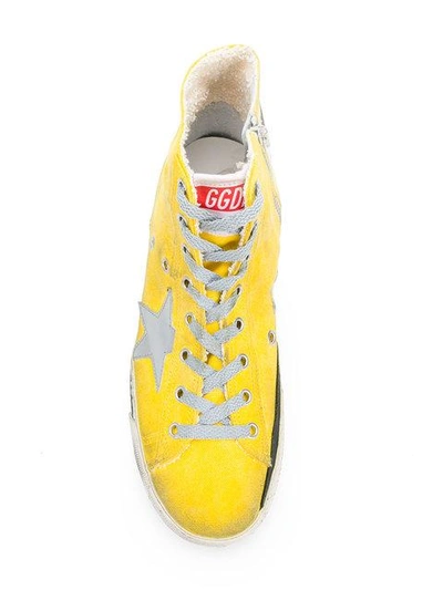 Shop Golden Goose Francy Sneakers In Yellow & Orange