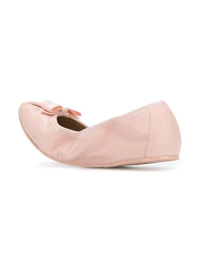 Shop Ferragamo My Joy Ballerina Flats In Pink