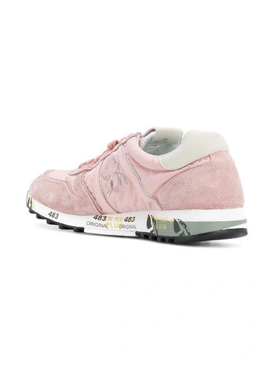 Shop Premiata Lace-up Sneakers - Pink
