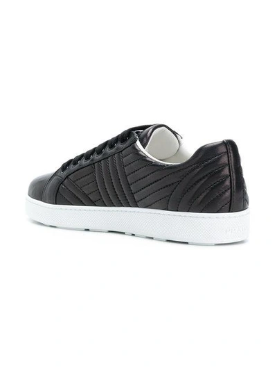 Shop Prada Quilted Low In Black