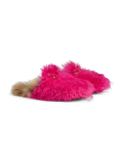 Shop Gucci Princetown Merino Wool Slipper - Pink