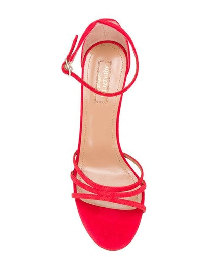 Shop Aquazzura Very Purist 85 Sandals - Red